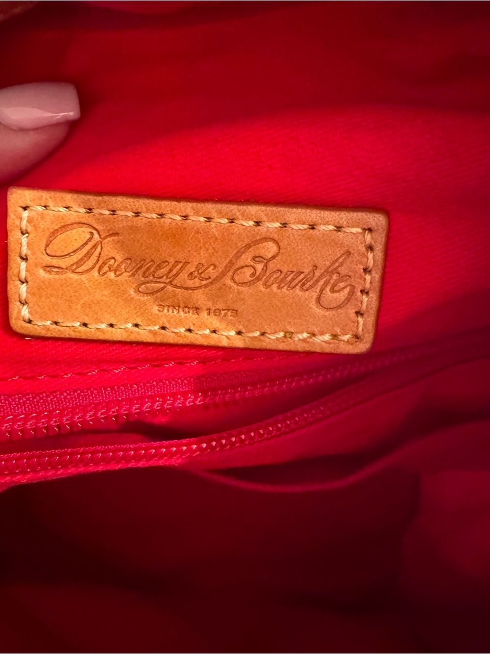 Dooney & Bourke Nylon Backpack with Leather Trim - Picture 4 of 9